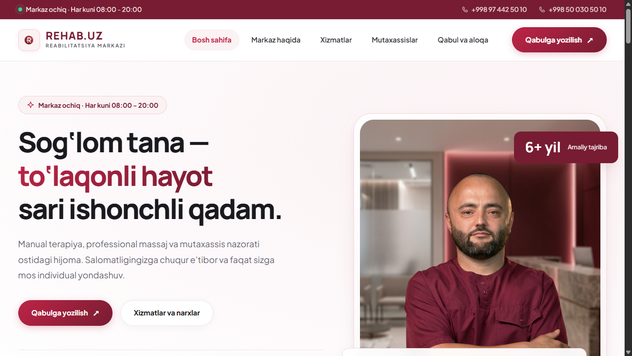 REHABUZ rasmiy veb-sayti